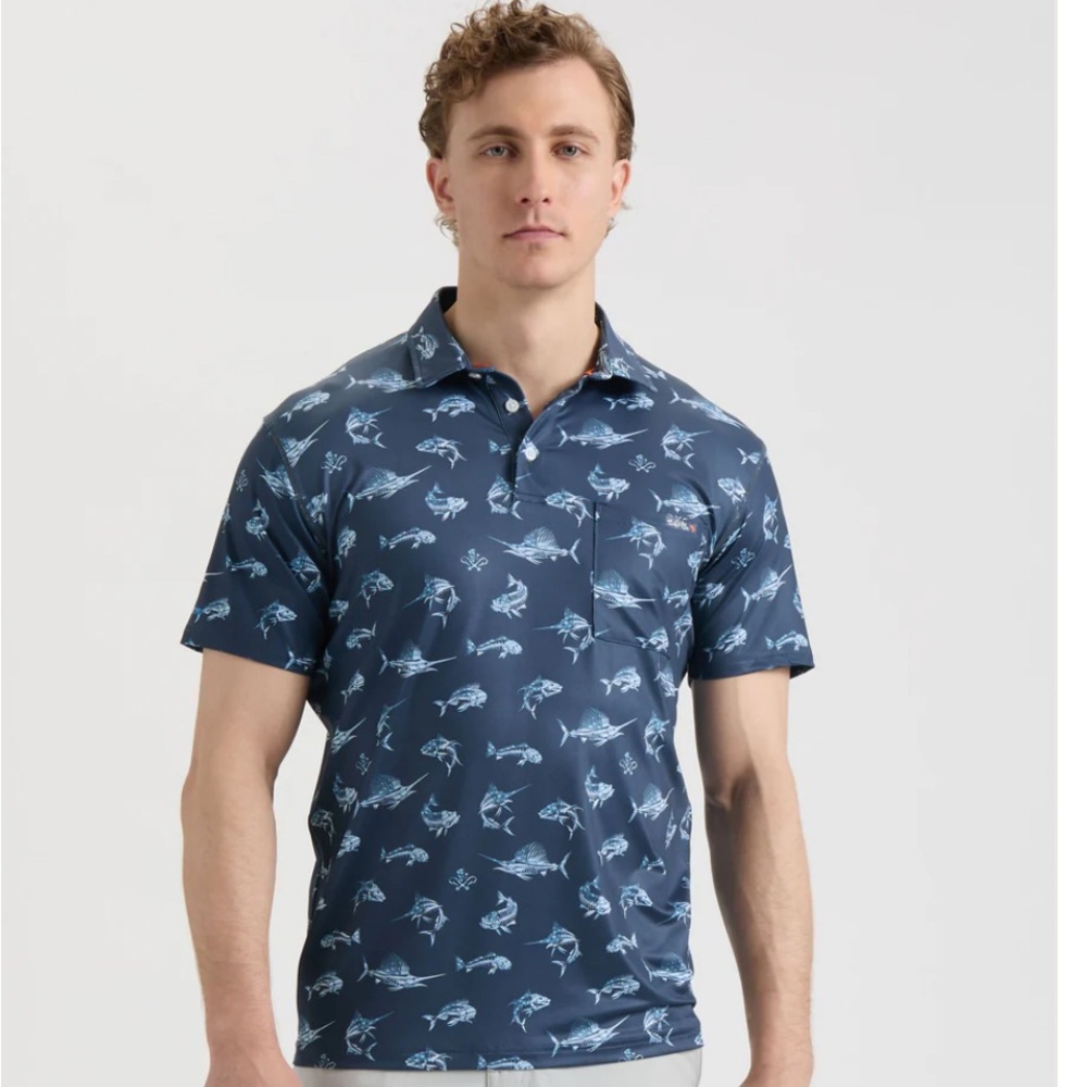 Salt Life SLX performance short sleeve button down polo shirt XL - Picture 3 of 6